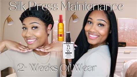 Silk Press Maintenance Products 2 Weeks Of Wear YouTube