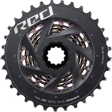 SRAM Red XG 1290 Cassette 12 Speed Rainbow Velonova