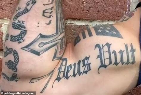 Fox News Host Pete Hegseths Tattoos Decoded After Donald Trump Picked