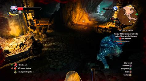 The Witcher 3 Ice Troll Encounter Youtube