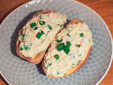 Vegansk Tonfiskröra På Bakad Sötpotatis Therese Hansen Food