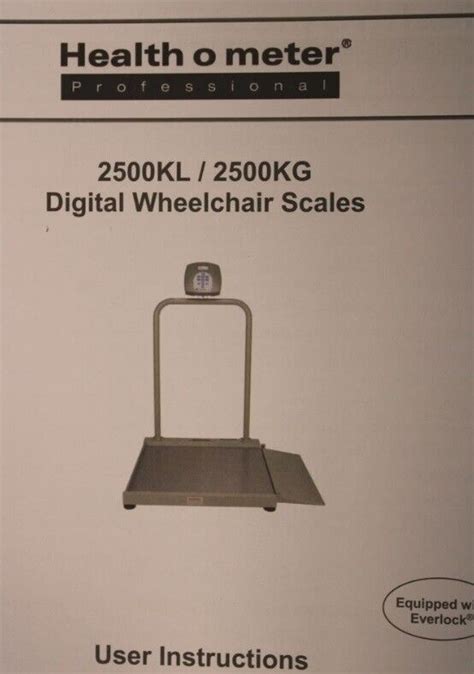 Health O Meter 2500 Digital Wheelchair Ramp Scale 2500kg Ebay