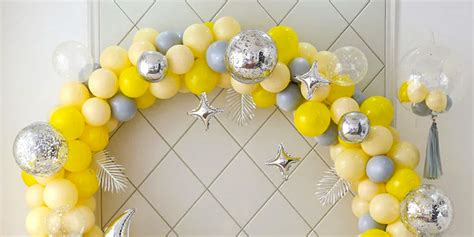 Yellow-Grey Balloons Ring Decor | Premium Decor in Surat | TogetherV