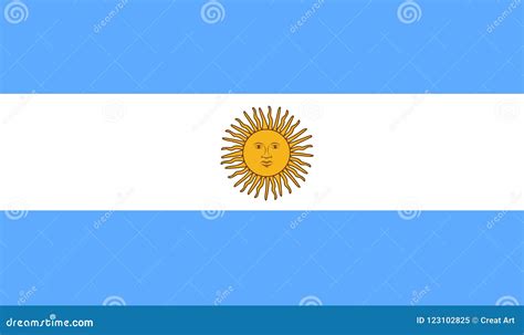 Argentina Flag Vectorillustration Of Argentina Flag Stock Vector