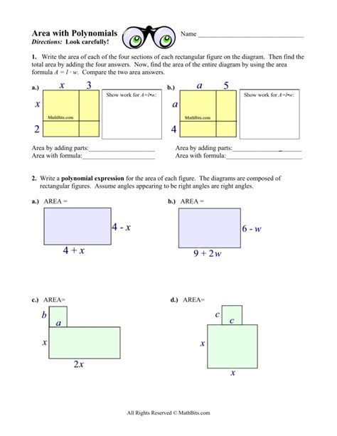 Area Polynomials