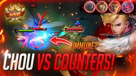 Chou Vs All Hard Counter Heroes Hardest Carry Chou Gameplay