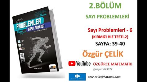 Hız ve Renk TYT Problemler Sayı Problemleri 6 Kırmızı Hız Testi 2