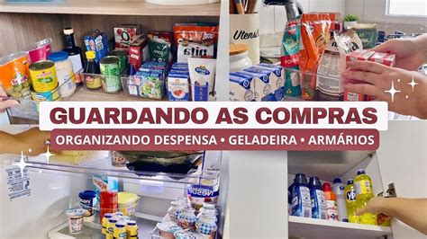 Rotina Dona De Casa Organizando As Compras Na Despensa Arm Rios E