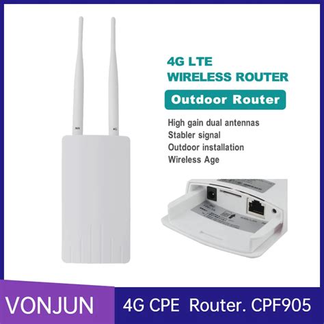 Unlocked CPF905 4G LTE Router Outdoor Wireless WAN LAN Sim Card Slot