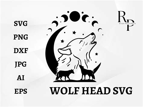 Wolf Svg Howling Wolf Svg Wolf Howl Svg Wolves Svg Wolf Pack Svg Forest ...