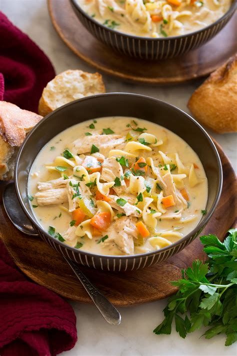 Creamy Chicken Noodle Soup - Cooking Classy