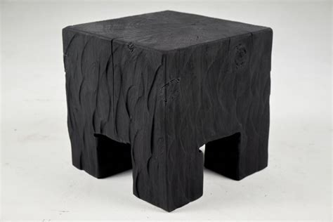 Logniture Side Table Japanese Style Wabi Sabi Handmade Solid