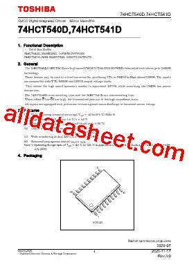 74HCT541D Datasheet(PDF) - Toshiba Semiconductor