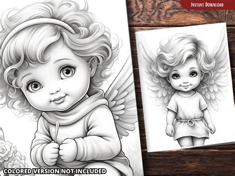 Printable Angel And Cherub Coloring Pages