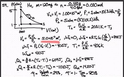 Solved A Heat Engine Using Mg Of Helium As The Working Substance