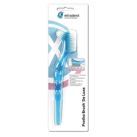 MIRADENT Prothesenbürste Protho Brush blau trans 1 Stück medpex