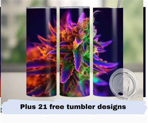 Cannabis Weed Png 20oz Tumbler Wrap Png Smoking Weed Tumbler Etsy