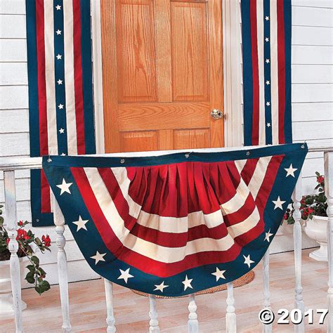 Vintage Americana Canvas Bunting Vintage Americana Decor American Decor