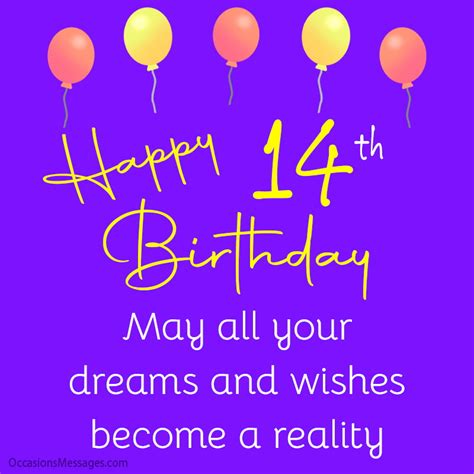 Happy 14th Birthday Wishes Messages For 14 Year Olds