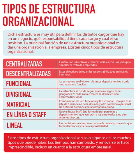 Que Es La Estructura Organizacional Tipos Y Caracteristicas Sinnaps