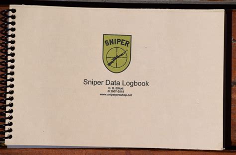 SPS Sniper Data Logbook | Sniper Pro Shop & High Ground Training Group