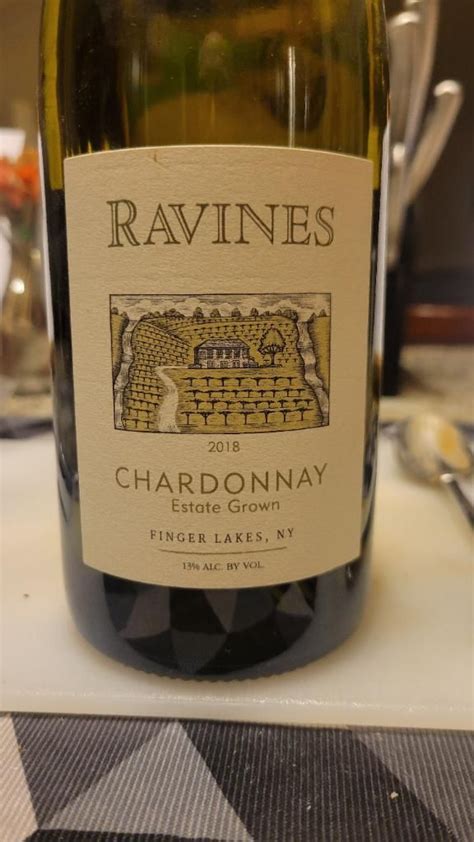 2018 Ravines Wine Cellars Chardonnay Argetsinger Vineyard USA New