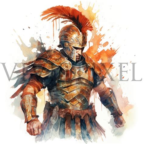 40 PNG Watercolor Soldiers Ancient Rome Clipart, Ancient Rome Army Png ...