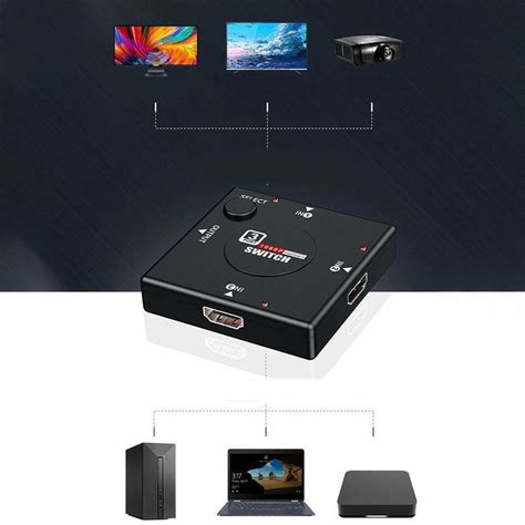 Hdmi 3 Port Switch Auto Switcher Splitter Selector Sale Hdtv Hot Hub Box θε Ebay