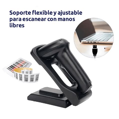 Lector Portátil Escaner Código Barras Con Parante Inalámbrico Bluetooth 2d 1d Qr Promart