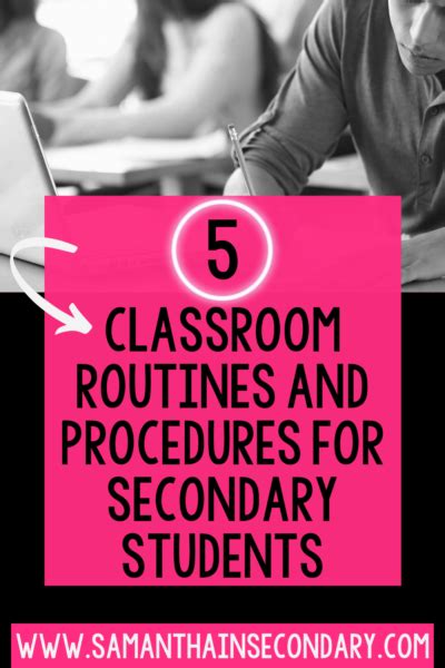 Classroom Rules High School Classroom Routines And Procedures Teaching High School High