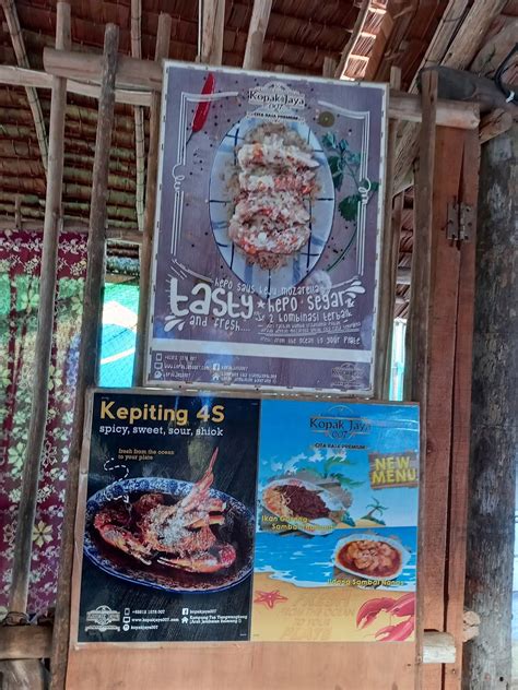 Menu At Kopak Jaya Kelong Seafood Batam Restaurant Batam