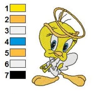 Looney Tunes Tweety 05 Embroidery Design