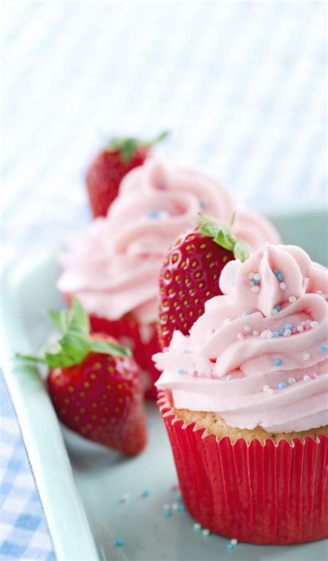 Cupcake Rosa Receta Recetas DIA