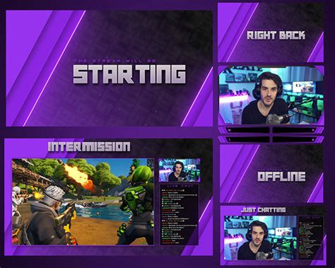 Free Animated Stream Overlay Pack, Free Twitch Overlay on Behance