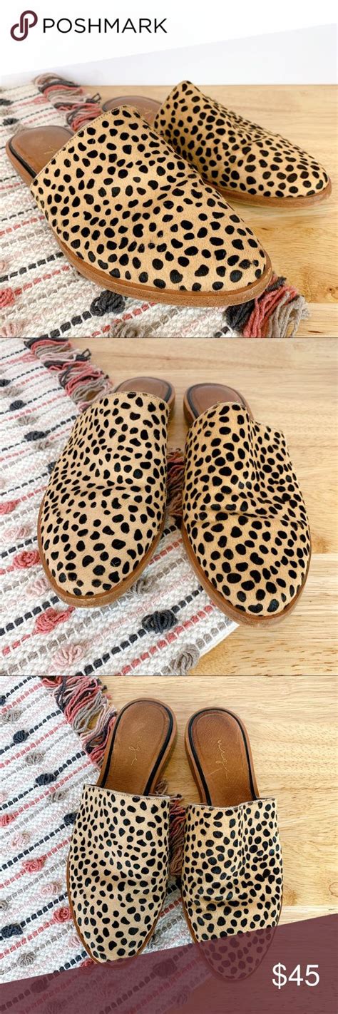 Urge Spotted Leopard Mule Flats Mule Flats Flat Shoes Women Leopard