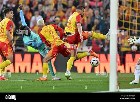 Lens France Th May Jonathan Gradit Of Rc Lens Defending