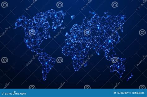 Earth Map On Blue Gradient Background Royalty-Free Stock Photo ...