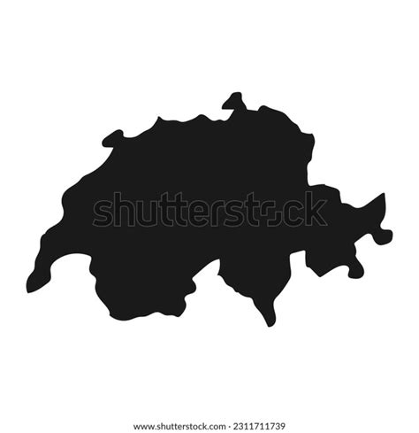 Highly Detailed Switzerland Map Borders Isolated Stock Vector (Royalty Free) 2311711739 ...