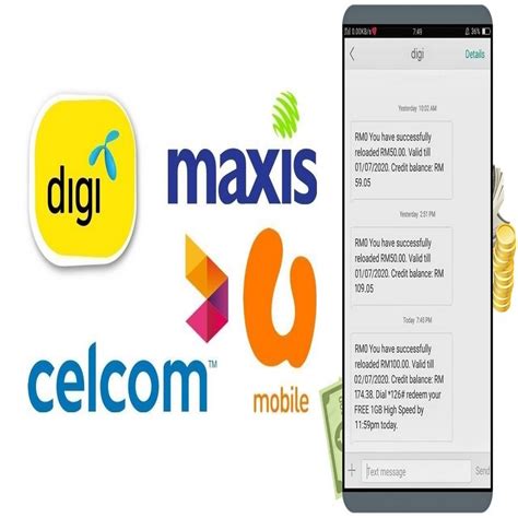 Cara Mudah Dapat Topup Free Digi U Mobile Maxis Celcom