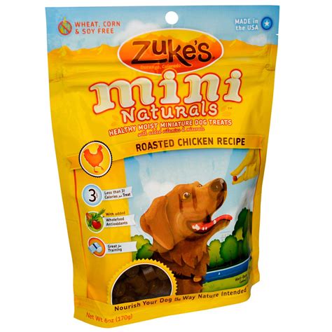 Zukes Mini Naturals Healthy Moist Miniature Dog Treats Roasted