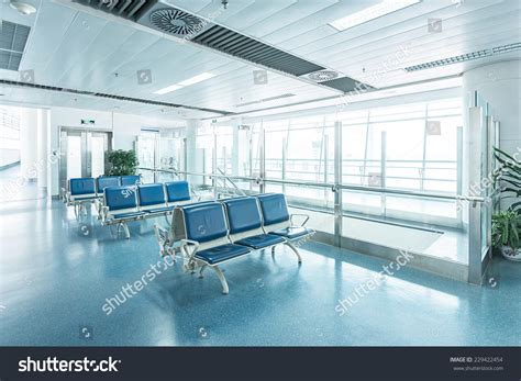 Airport Waiting Area Seats Outside Window Stock Photo 229422454