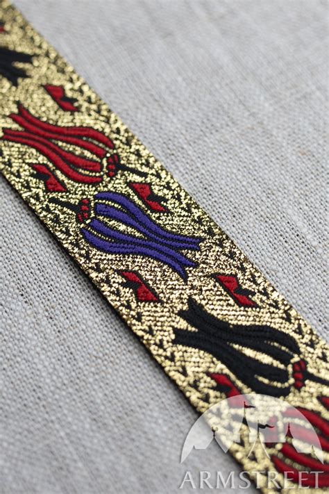 Golden "Tulip" trim for sale by the yard. Available in: tulip trim