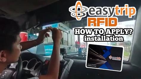 Easytrip Rfid How Where To Apply Install L Step By Step Procedure