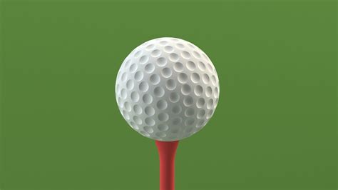 3d Print Golf Ball And Golf Tee 3d Model 3d Printable Cgtrader