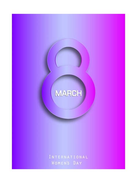 8 March Greeting Card International Womens Day Vector Eps Ai Uidownload