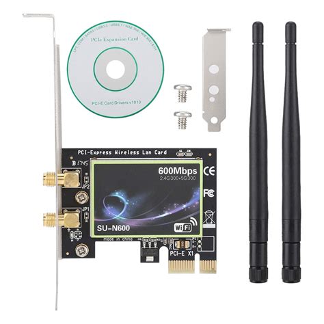 Amazon.com: Wireless Network Card SU N600 PCI-E Desktop Computer High ...