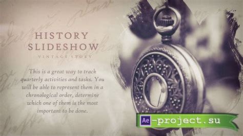 Videohive History Vintage Slideshow Project For After Effects