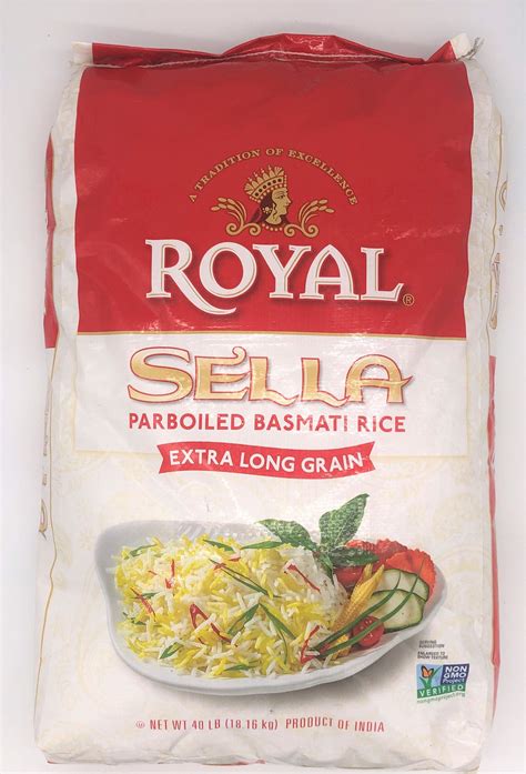 Royal Sella Parboiled Basmati Rice 40 Lb Tajfresh