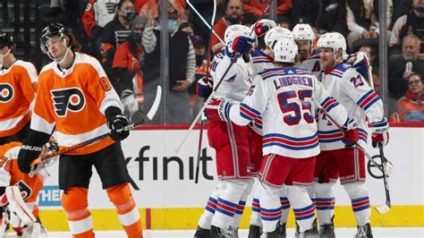 New York Rangers Beat Philadelphia Flyers Chris Kreider Adam Fox Tsn Ca