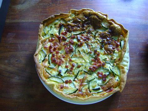 Tarte Salée Courgettes Lardons Oeufs Excellente Recette De Tarte